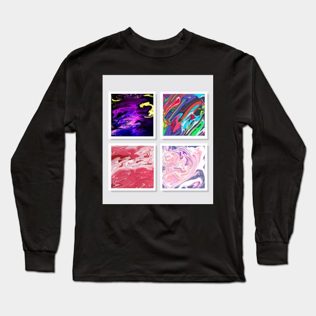 Swirls Long Sleeve T-Shirt by zeevana